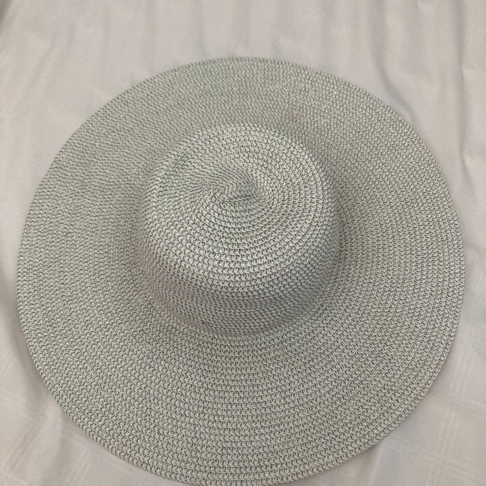 Forever New - silver beach hat  - one size